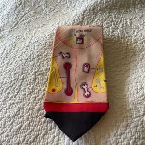 Ralph Marlin Polyester Necktie Showing the Operation Game Board